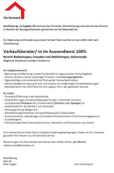 Verkaufsberater-/in