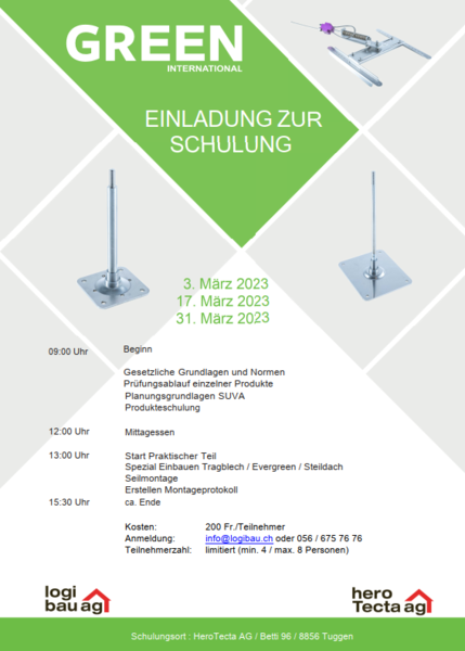 Schulungen Green März 2023